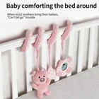 Новинка 2021, детская подвесная спиральная погремушка, подвеска тележка, интерактивный инструмент для раннего развития, для детской коляски 0-3 лет