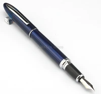 duke fountain pen 911 dark blue big shark shape full metal iridium medium nib writing gift pen for office school home