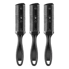 3 шт., двухсторонняя Бритва для стрижки волос с лезвиями из нержавеющей стали
