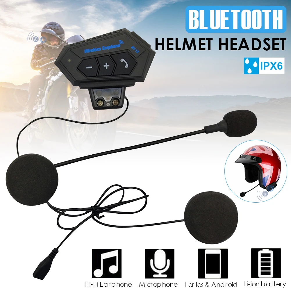 

Шлем Bluetooth 4,2 гарнитура Беспроводной Hands-free Шлем Мотоцикл гарнитура анти-помех домофон мотоцикла для мотоцикла