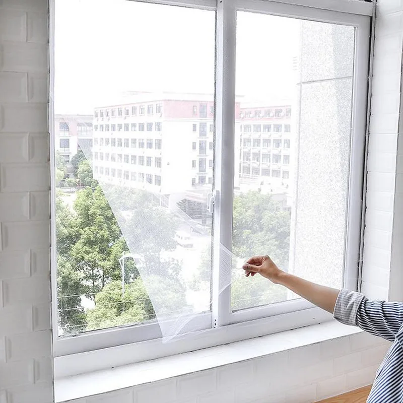 

1m 2m Self-adhesive Mosquito Screen Net Mesh Invisible Anti Bug Mosquito Insect Net for Window With Tape