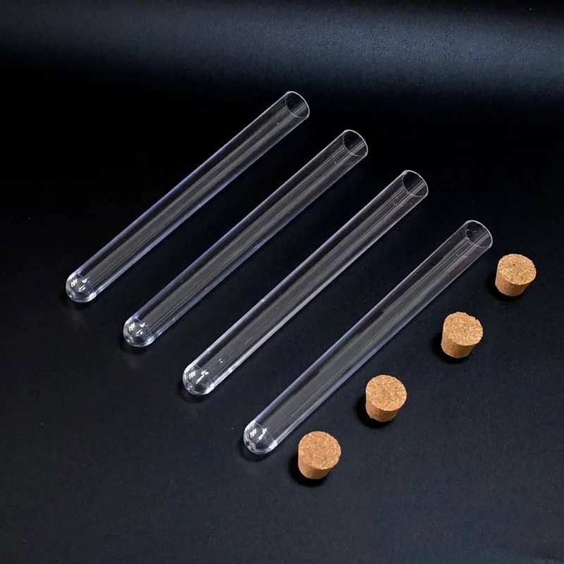 Пробирка пластиковая 15x150 мм с пробкой 30 шт./лот/набор|test tubes with cork|test tubeplastic test tube |