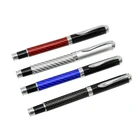 12 шт. Роскошная металлическая перьевая ручка 0,7 мм перо из углеродного волокна чернила для тела ручка Деловой Подарок письмо каллиграфия офисные принадлежности