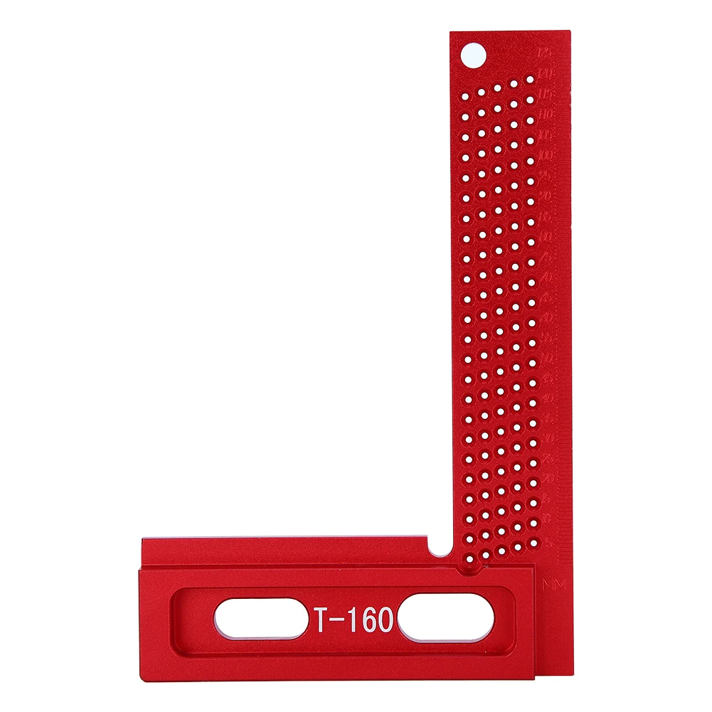

Marking Ruler Carpenter Tool Woodworking Accessory Wear‑Resistant Rust‑Proof Aluminum Alloy