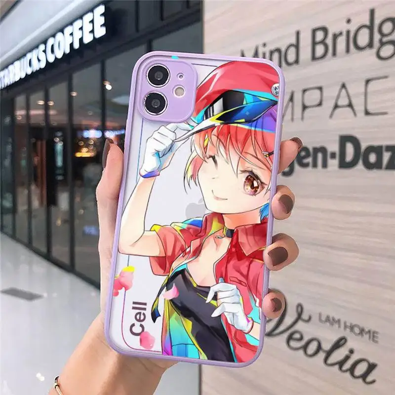 

Cells at Work! Code Black anime Phone Case Matte Transparent for iPhone 7 8 11 12 s mini pro X XS XR MAX Plus cover funda
