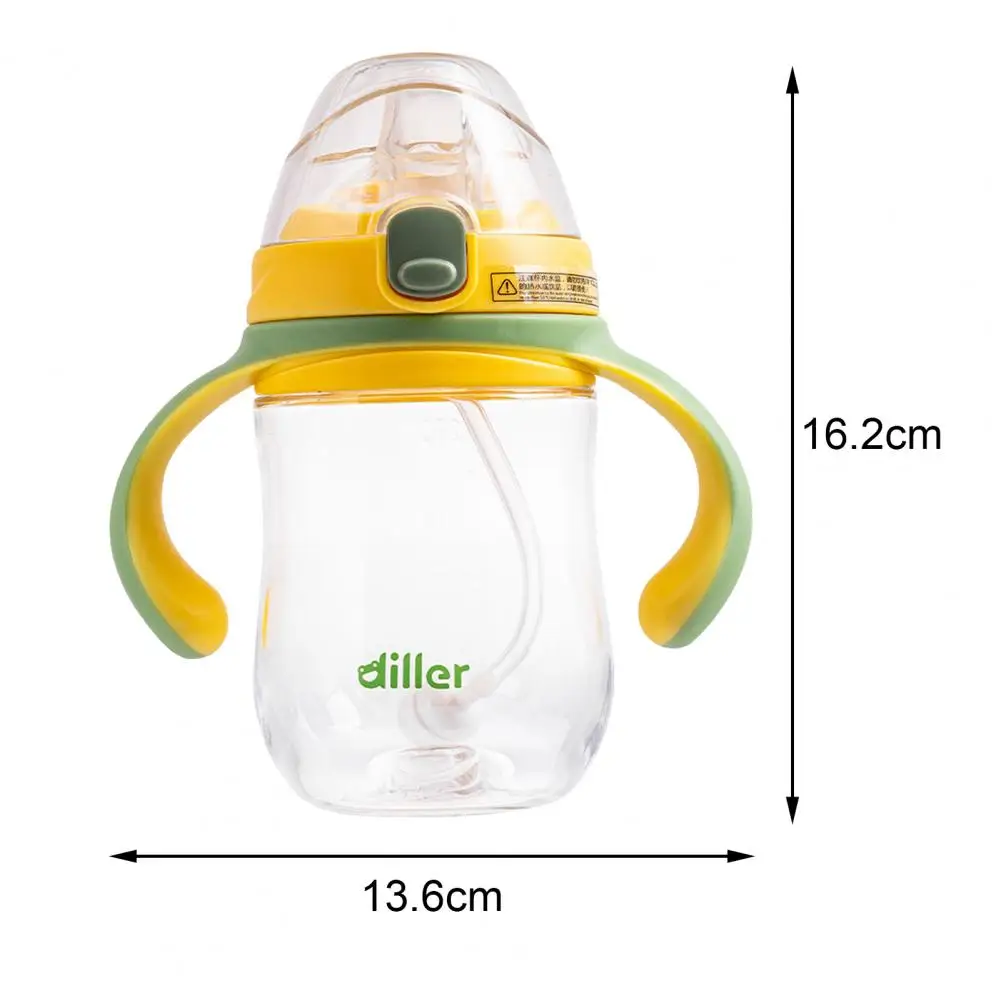

270ML Baby Sippy Cup Anti-choked Thickened Gravity Ball Design Baby Drinking Learning Straw Water Bottle Babycares Supplies