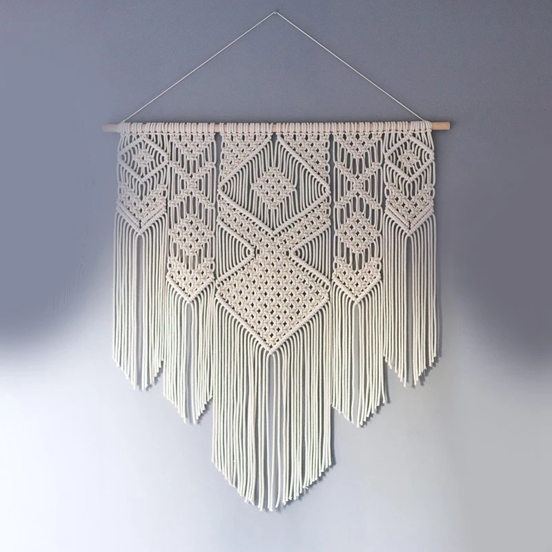 

Woven Tapestry Decoration Home Living Room Wall Decoration Bedside Background Bohemian Tapestry (Without Wooden Sticks)