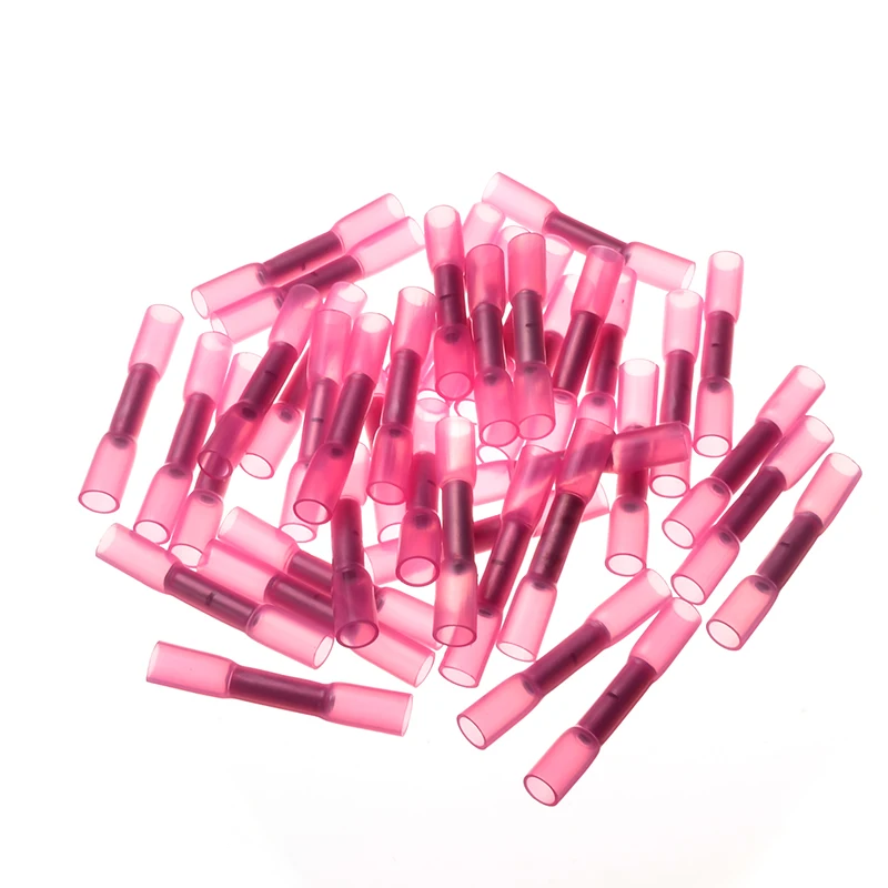 100 шт изолированные водонепроницаемые термоусадочные стыковые электрические