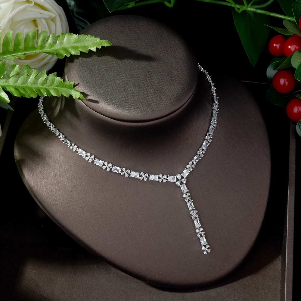 Новинка роскошный женский комплект ювелирных изделий HIBRIDE с квадратным цветком