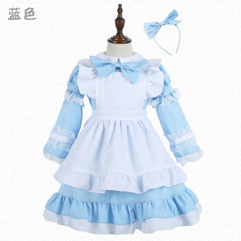 

Alice In Wonderland Lolita Sexy French Sissy Maid Sweet Gothic Dress Anime Cosplay Halloween Costumes for Women Children Girls