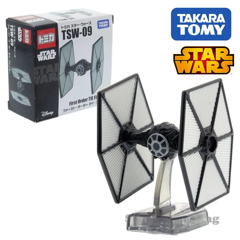 Takara Tomy Tomica TSW-09 Disney Star Wars First Order Tie Fighter Machine DieCast Metal Toy Model Funny Kids Doll Collection