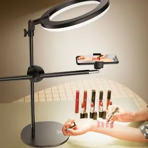 fill light multifunctional beauty photography selfie food makeup live online class overhead mobile phone holder stand free global shipping