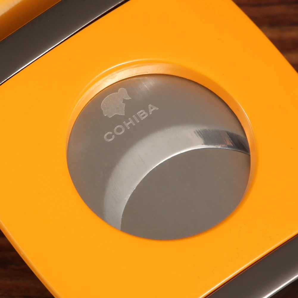 COHIBA Карманный Каттер для сигар из нержавеющей стали гильотина роскошные