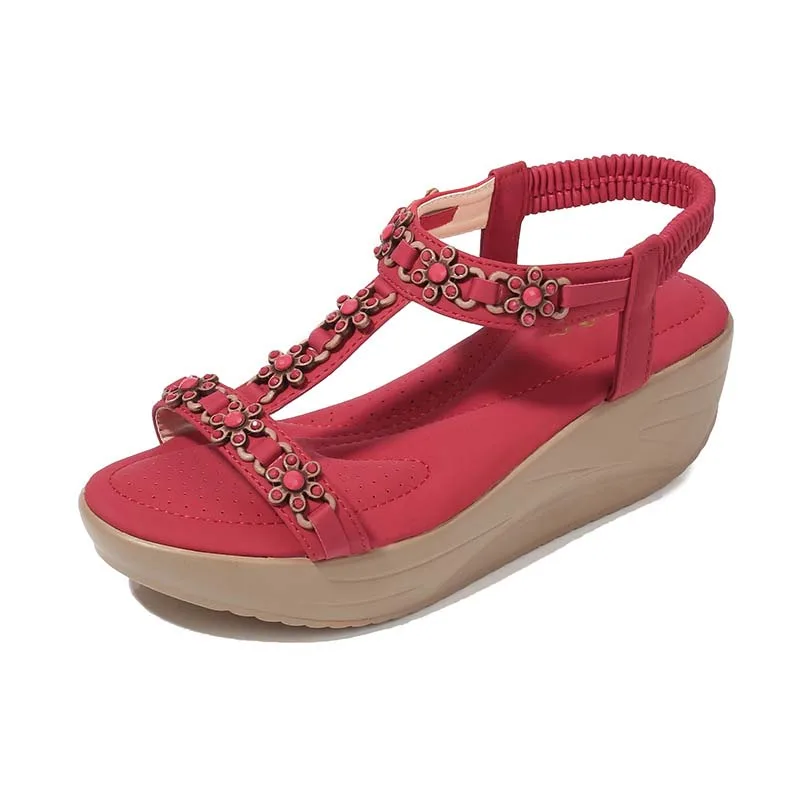 

2021 Women Sandals Casual Wedges Platform Ladies Summer Sweet Shoes Woman Casual Women's Female Shoes