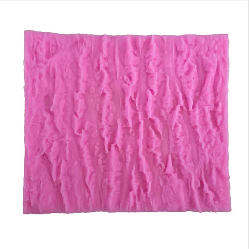 Дерево коры линия текстуры помадка торт плесень пищевого силикона для кухни