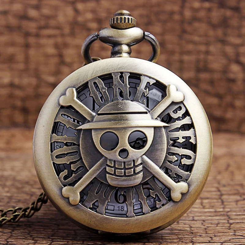 Винтажные полые цельные комиксы кварцевые карманные часы ожерелье бронзовая