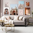 Мусульманская мечеть, куранский стих, настенная живопись на холсте, скандинавские плакаты и принты, настенные картинки для гостиной, украшения стен