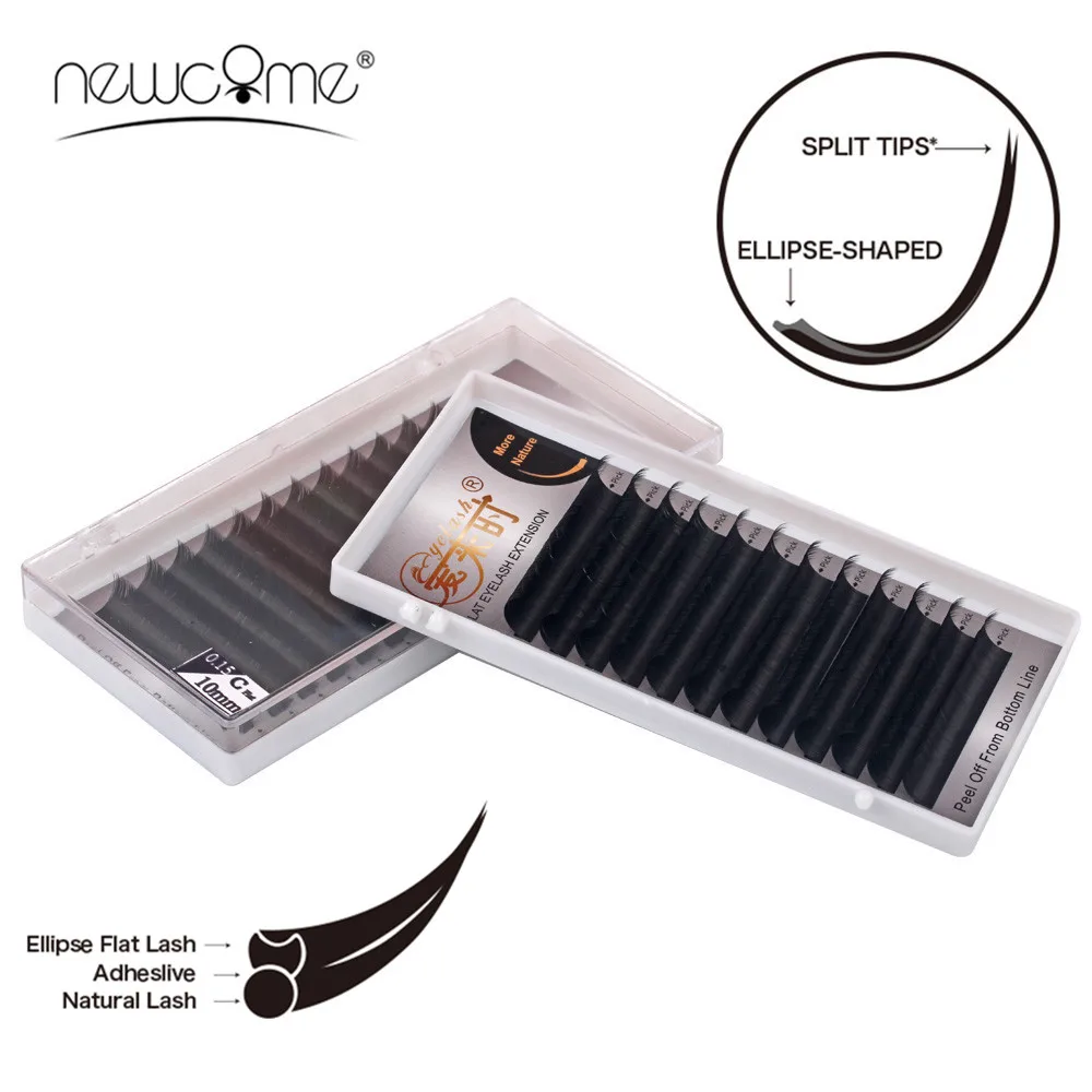 NEWCOME матовая в виде плоского эллипса Lash более мягкая искусственная норка