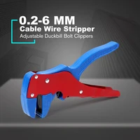 wire stripper 0 2 6 square mm adjustable automatic cable wire stripper with cutter duckbill bend nose clippers wire stripping