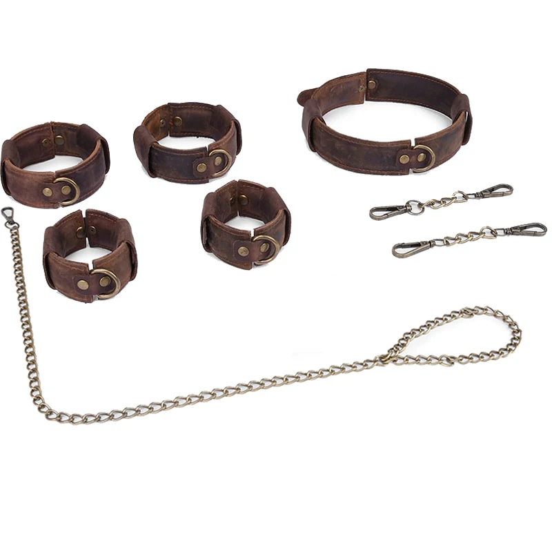 Наручники в стиле ретро наручники на лодыжке ошейник для шеи БДСМ бондаж рабыня