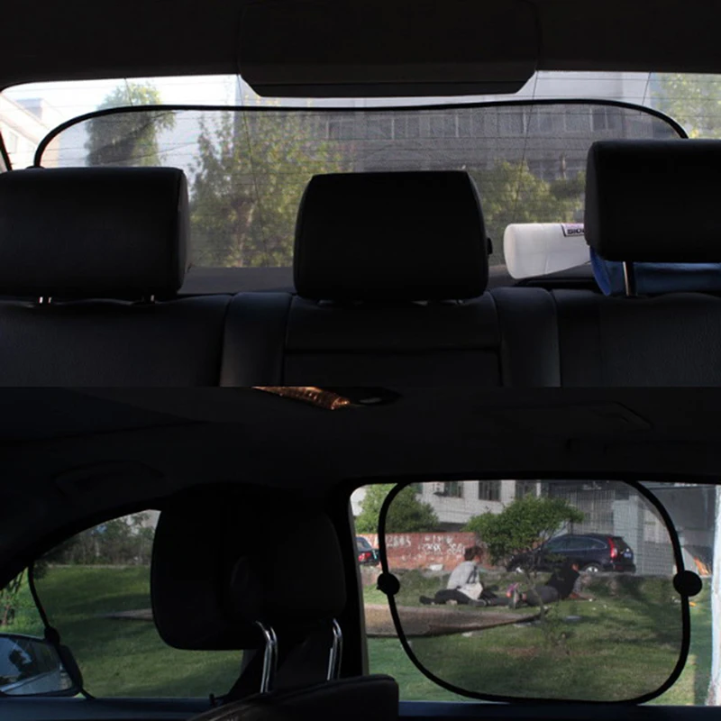 

Car Window Sun Shades Cover Anti-UV Mesh Shade Curtain Protector 5pcs/set