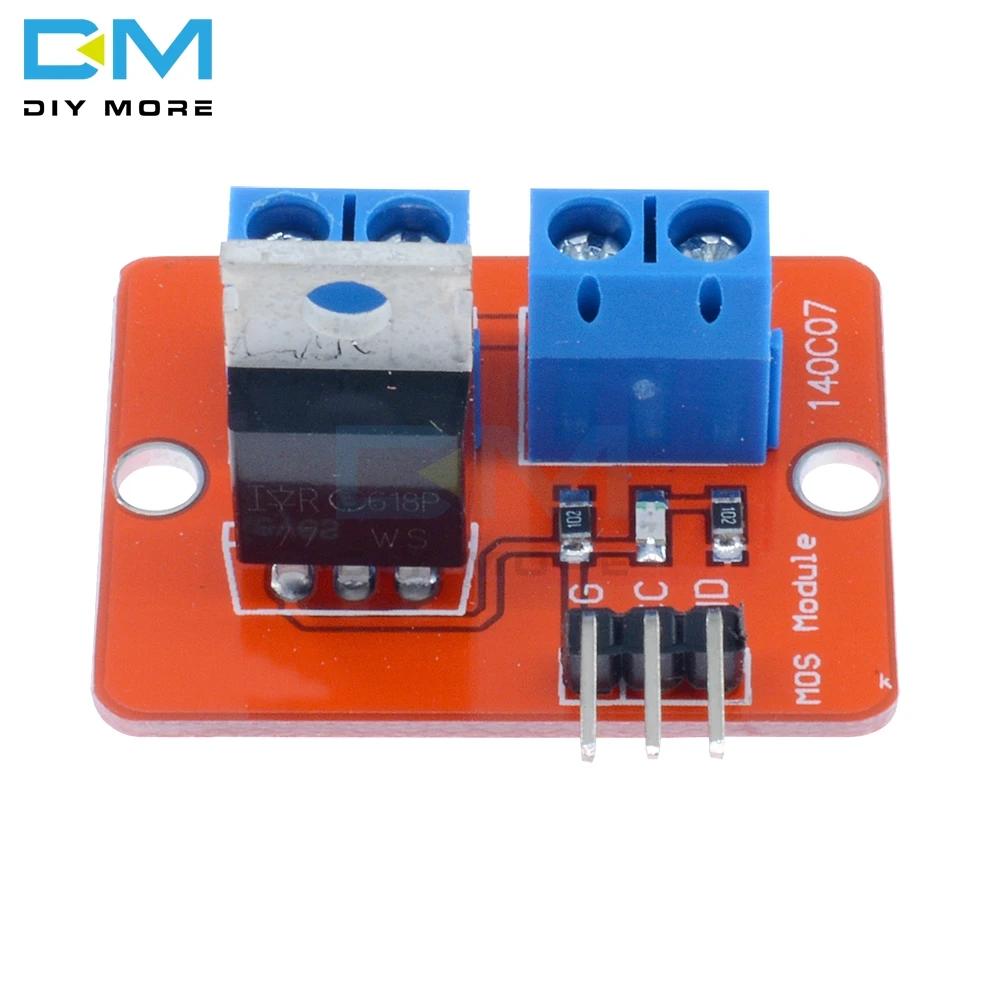 Верхняя кнопка MOSFET IRF520 модуль драйвера плата MOS для Arduino ARM Raspberry Pi | Электронные