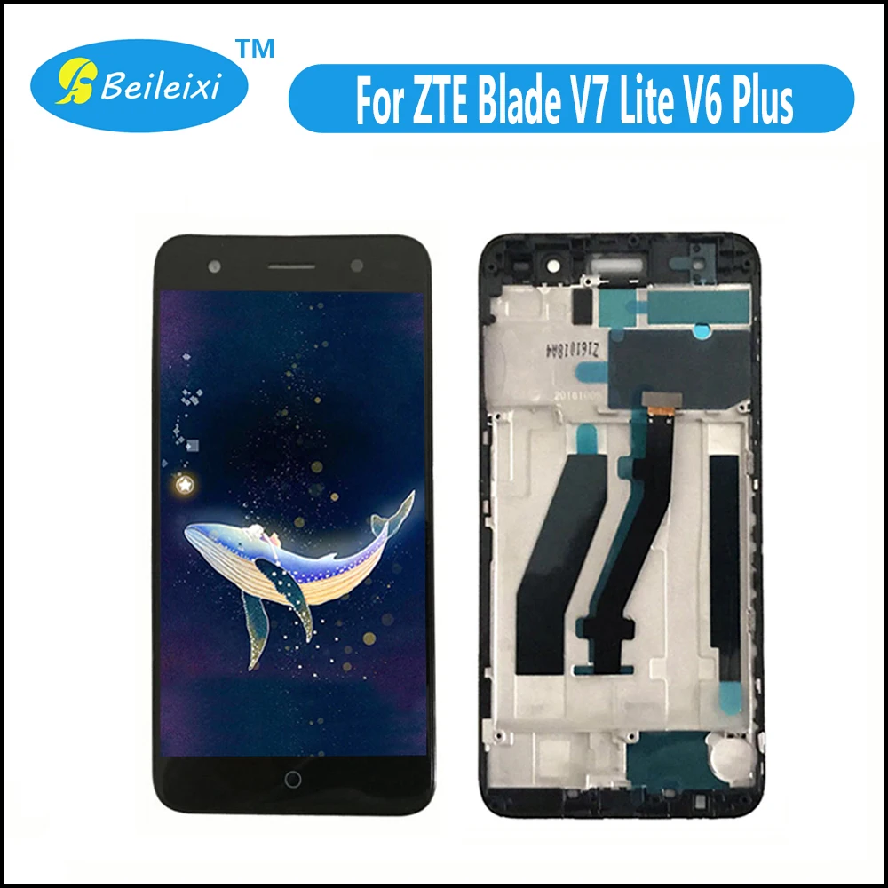 ЖК дисплей кодирующий преобразователь сенсорного экрана в сборе с рамкой для zte