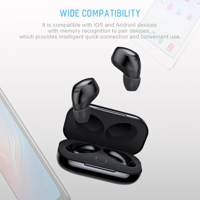 ROCK TWS беспроводной Bluetooth 5 0 наушники Handsfree роскошные с микрофоном для iOS и Android
