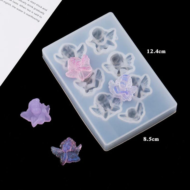 

1PCS Pendant Jewelry Tools Mould Little Angel Shape Silicone Mold For Resin DIY Clay UV Epoxy Resin Molds