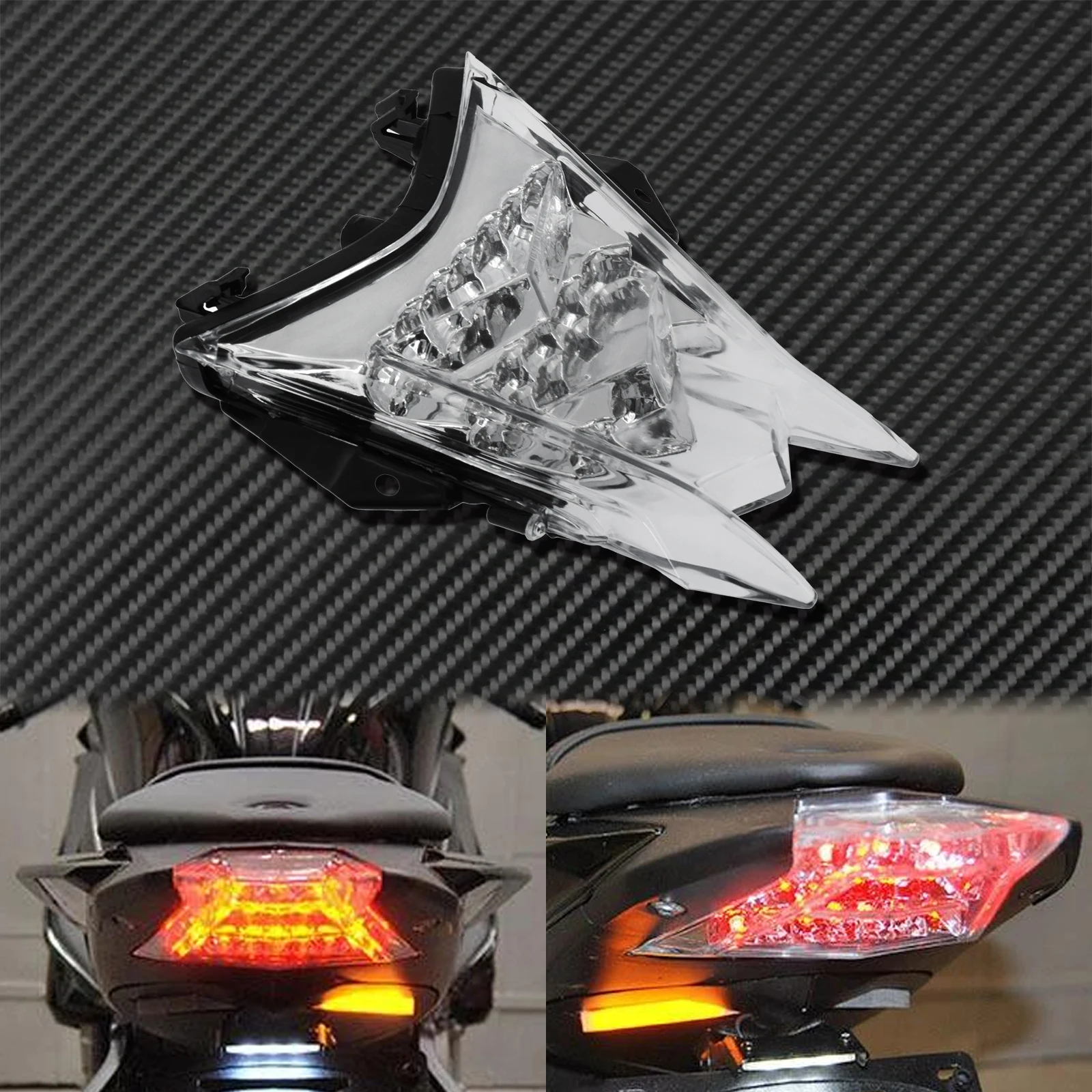 Встроенные светодиоды в мотоцикл задний светильник тормоз указатель поворота