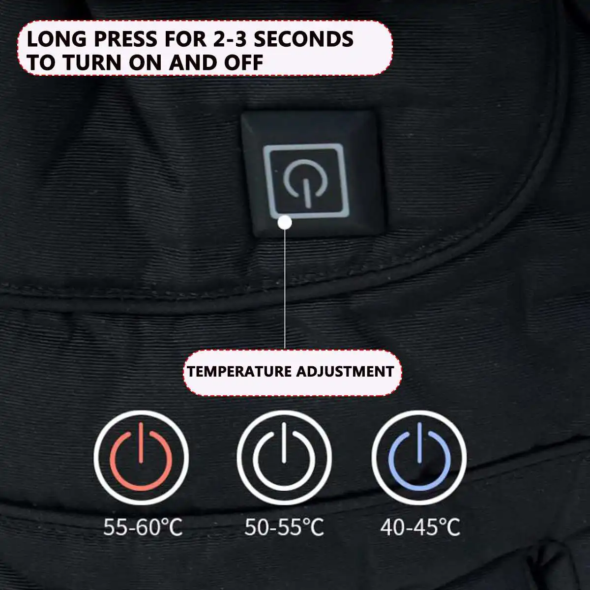 

Pair Motorcycle Gloves Waterproof Heated Guantes Moto Touch Screen Battery Powered Motorbike Racing Cycling Riding Gloves Winter