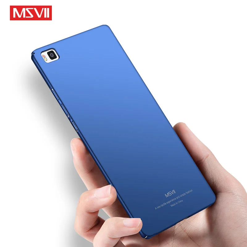 P8 Lite чехол Msvii ультра тонкий матовый для Huawei P8Lite Тонкий Жесткий ПК задняя крышка