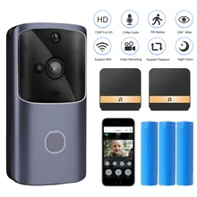 HISMAHO wifi дверной звонок видео домофон 720P HD беспроводной умный дом IP дверной Звонок камера охранная сигнализация ИК Ночное Видение
