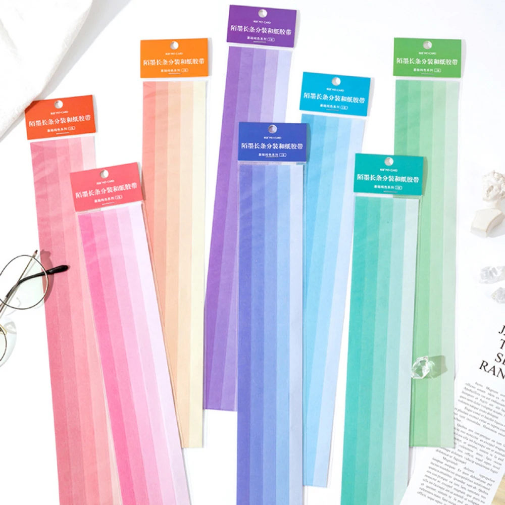 

1 sheets Basic Solid Color Washi Tape Stickers Simple Diary Scrapbook DIY Decoration Plan Note Sticker