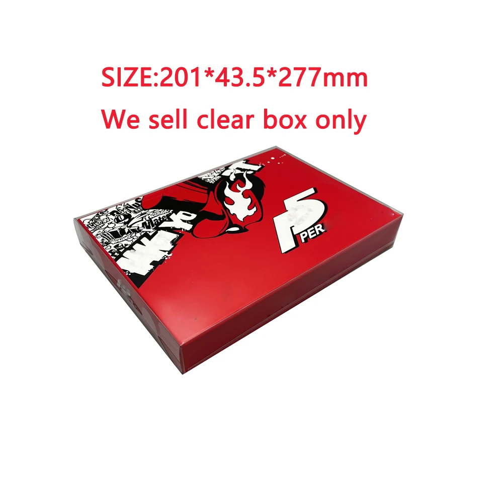 10PCS Transparent Display  Box For PS4 For P5 Persona 5 Limited Edition Collection  Protective Case