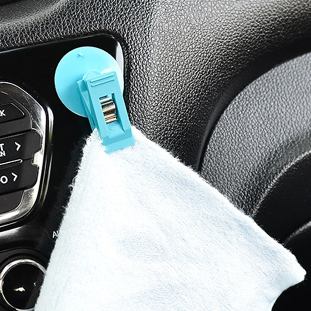 1 пара салона окно крепление с зажимом Черный всасывания Кепки зажим Пластик на