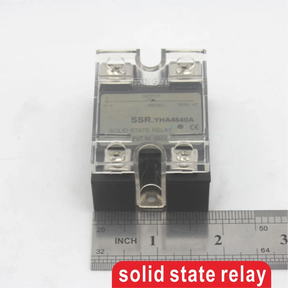 

120AA SSR input 90-250V AC load 24-480V AC High voltage single phase AC solid state relay