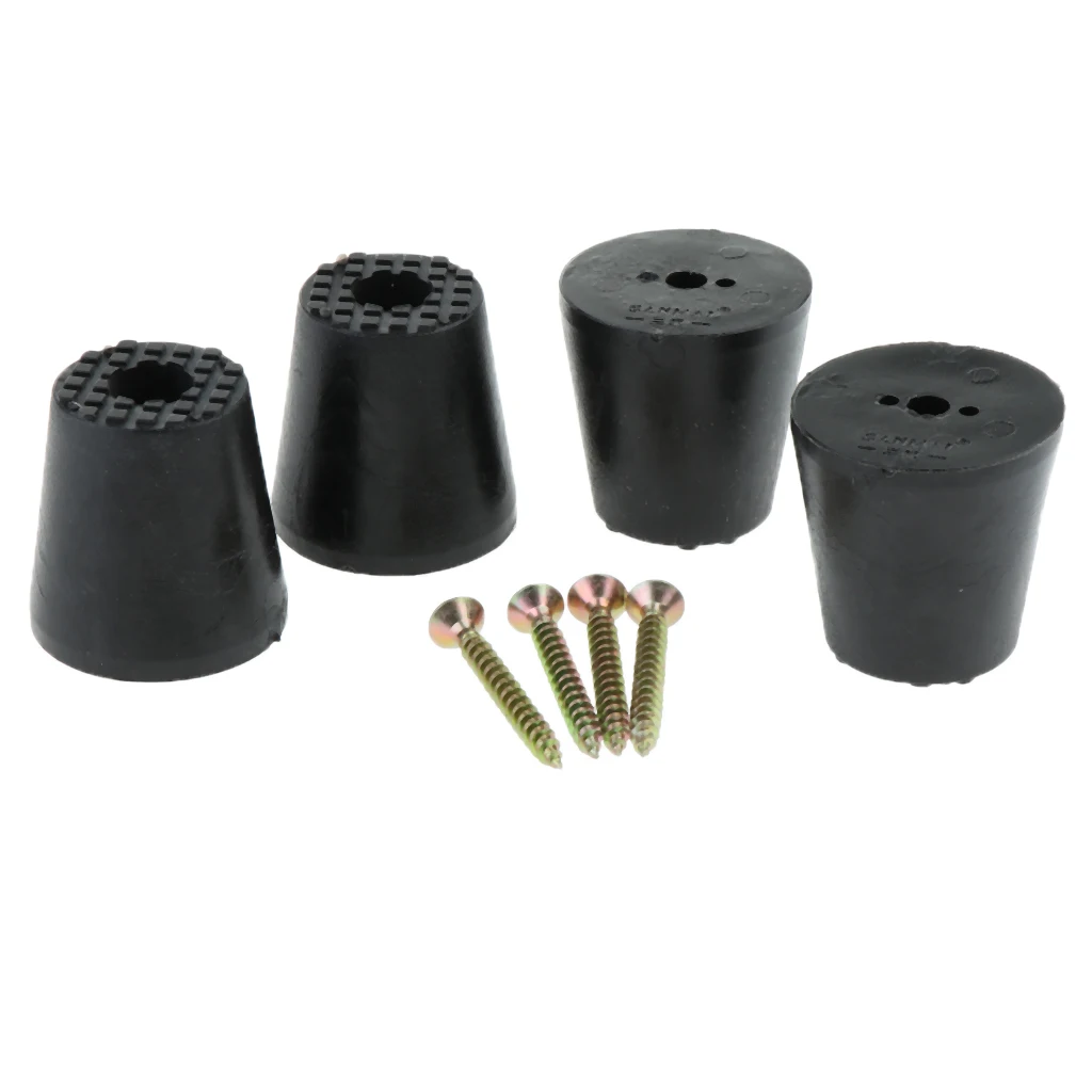 4pcs Wooden Furniture Rubber Feet Table Chair Leg Riser Floor Protector | Спорт и развлечения