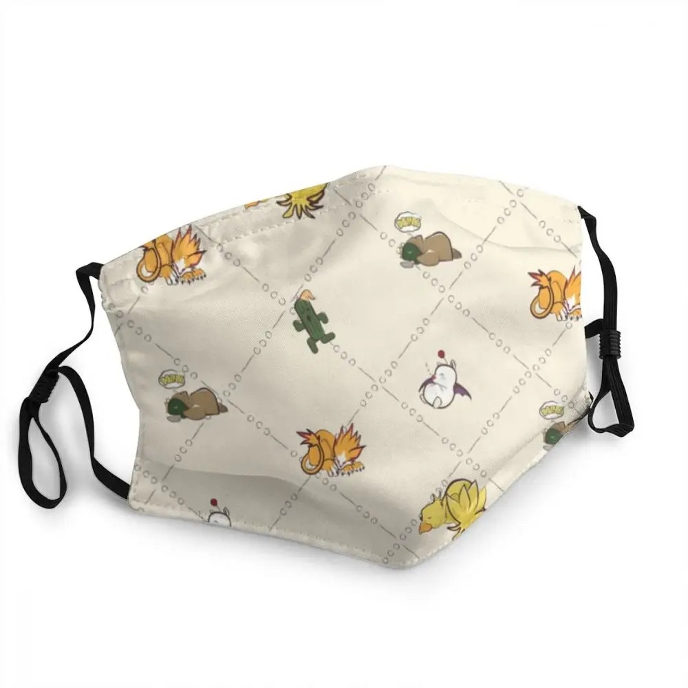 

Sleeping Final Fantasy Critters Washable Mouth Mask Custom Designed Anti Dust Protection Cover Respirator Muffle