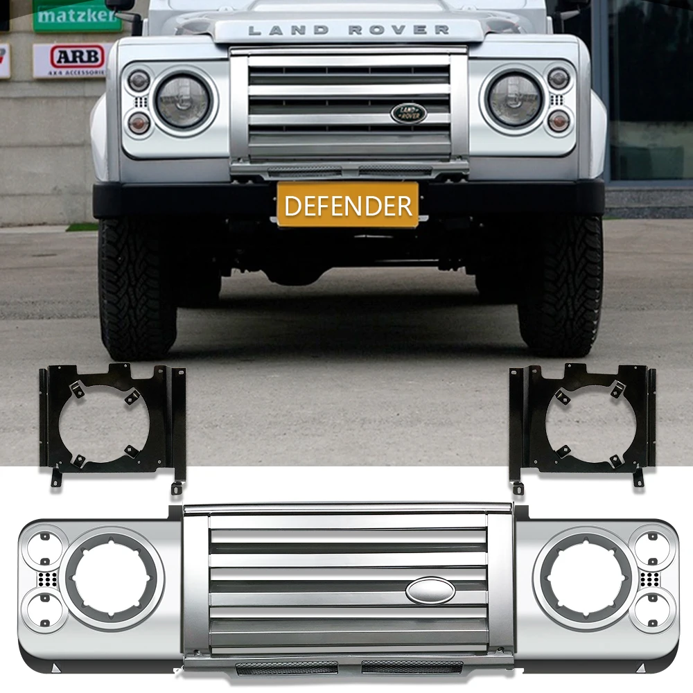 Auto Parts Car Styling Tuing Front Middle ABS Adventure Edition Style Grille For Land Rover Defender 90 110 Vehicle | Автомобили и