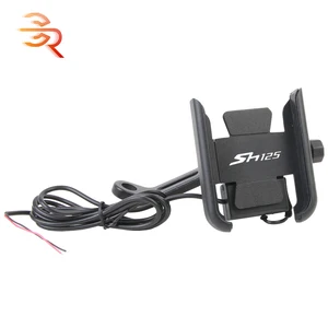 motorcycle mobile phone holder with usb charger for honda sh125i sh150i sh 125i 150i sh125 sh150 2006 2021 2017 2018 2019 2020 free global shipping