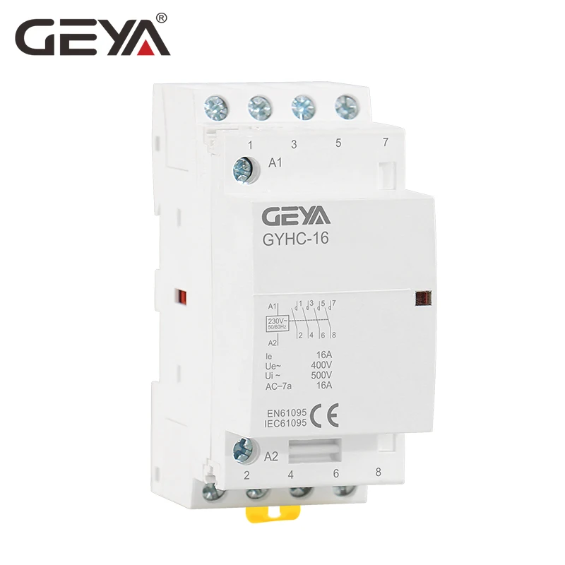 Бесплатная доставка GEYA 4P 16A 4NO или 2NO2NC контактор AC220V бытовой переключатель