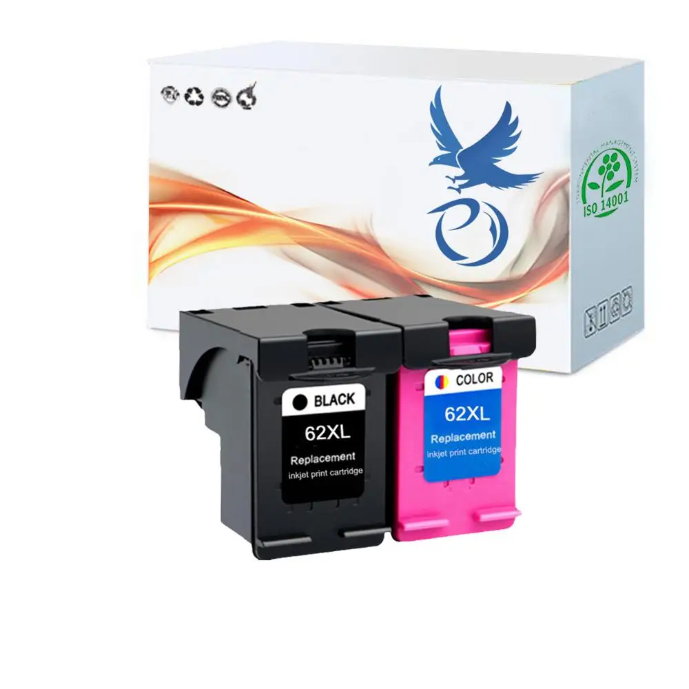 Сменный чернильный картридж py 1 комплект для HP 62XL 62 XL Envy 7640 5660 7645 5642 5540 5640 Officejet 5740