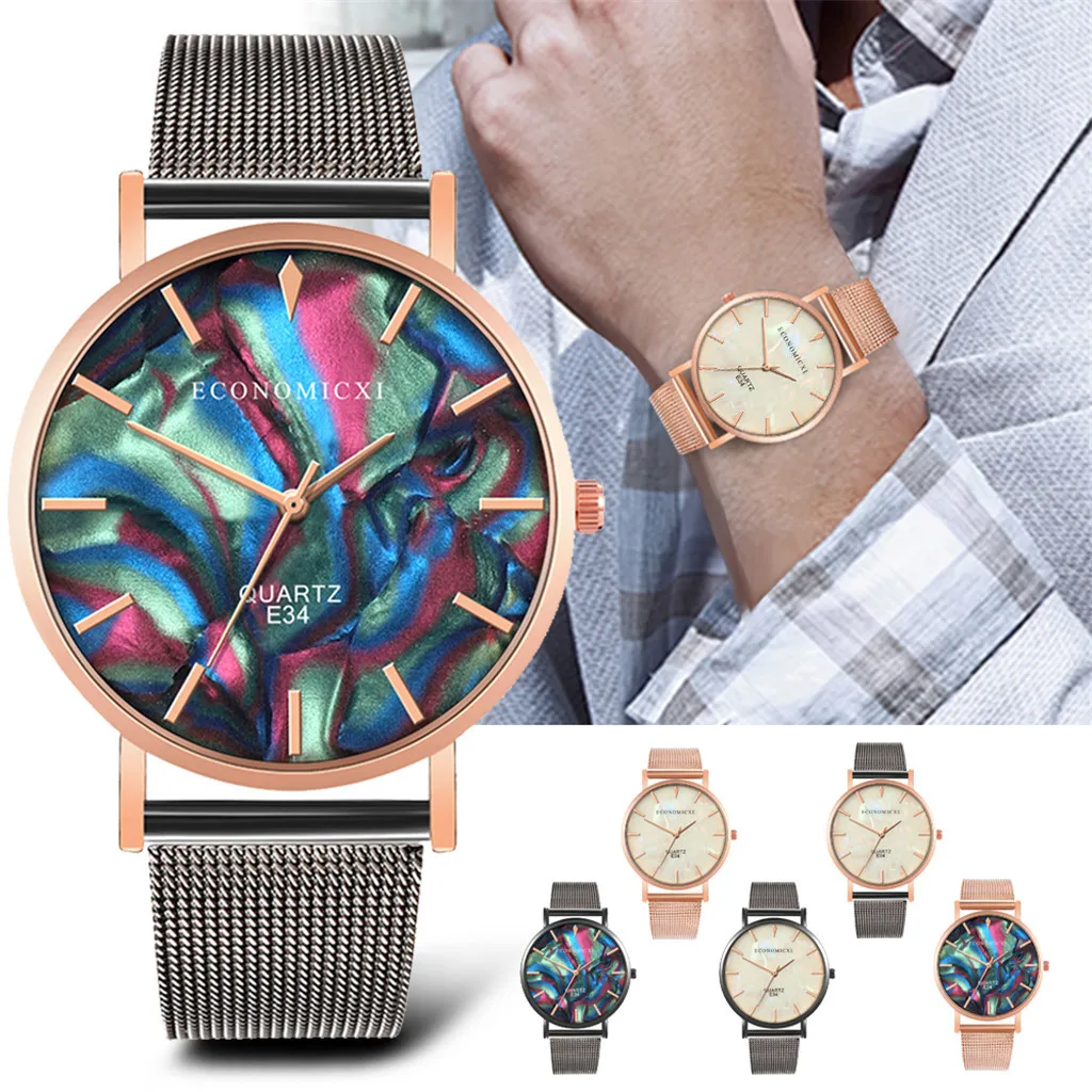 Часы мужские кварцевые ультратонкие люксовые удобные наручные с сетчатым