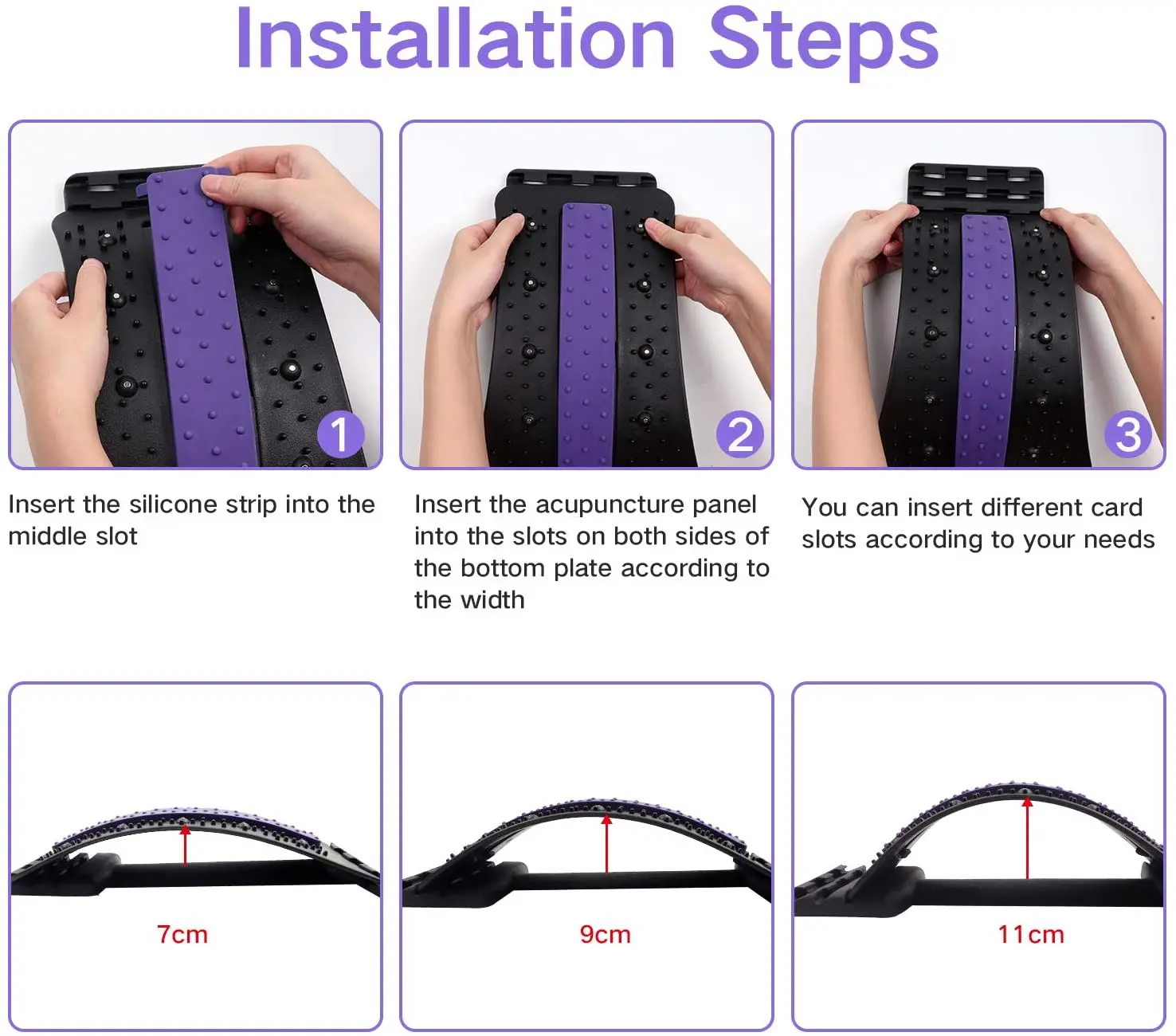 

Back Stretcher Posture Corrector Massager Tools with Magnetic Beads for Back Lumbar Support Relaxation and Pain Relief