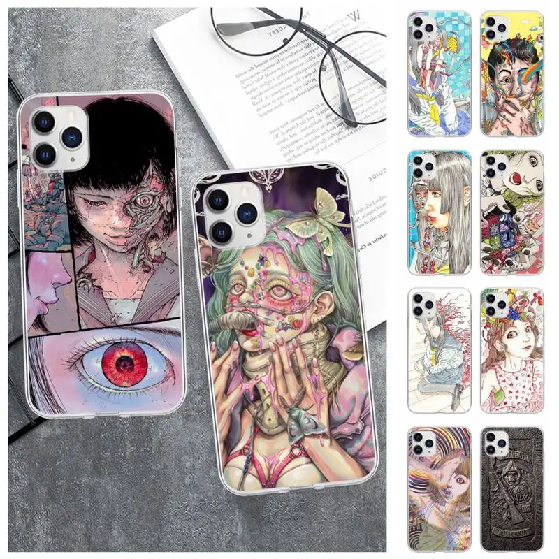 Чехол для телефона Shintaro Kago с ужасными мультяшными рисунками IPhone 12 11 Pro Max Xs X Xr 7 8 6 6s