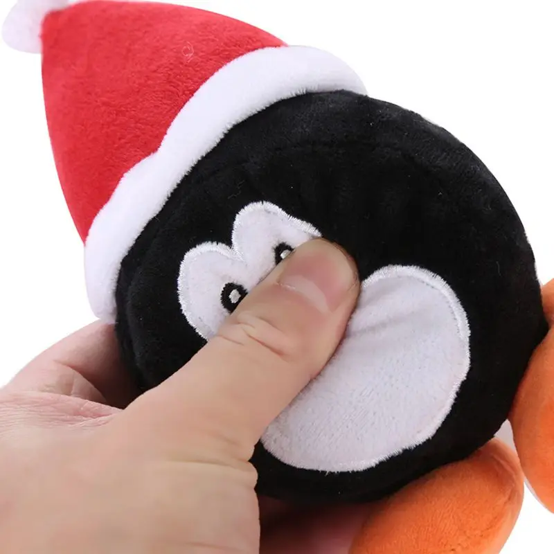 

3Pcs Pet Creative Christmas Chew Toys Soft Plush Play Sound Teeth Grinding Gifts