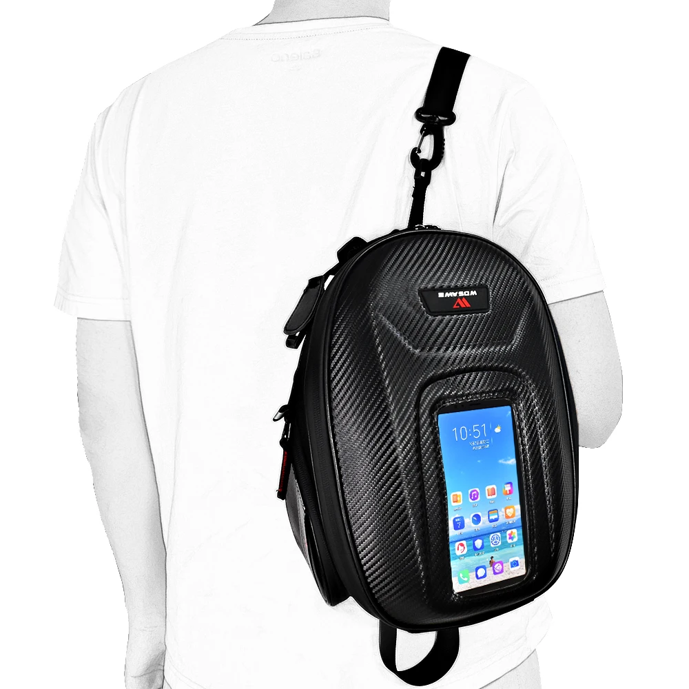 WOSAWE Водонепроницаемая мотоциклетная сумка для бака топливного магнитная Сумка