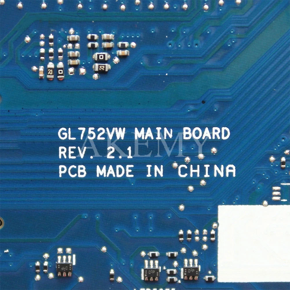 Kaufen ROG GL752VW Motherboard Mit I7-6700 CPU N16P-GX-A1 Mainboard REV2.0 / 2.1 Für ASUS GL752V GL752 FX71PRO Laptop Motherboard