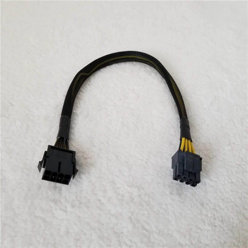 

CPU 8Pin ( 4Pin + 4P ) EXTENSION Power Supply Cable Lead 18AWG Wire Sleeved and Shielding Design 30cm/11.8inch